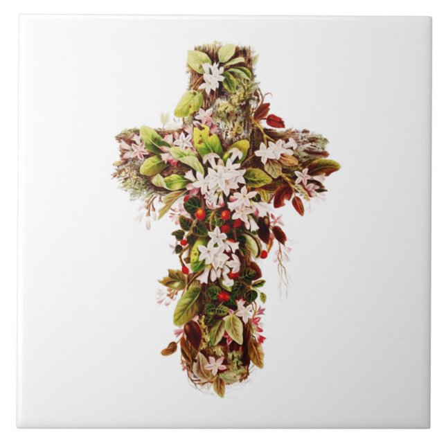 Jesus Flor de cruz de Domingo de Páscoa  (Frente)