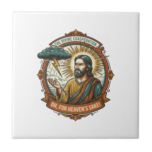 Jesus Irritado Nuvem Escura Chuva Relâmpago Clima