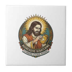 Jesus Irritante Resíduo de Papel de Adesivo Descol