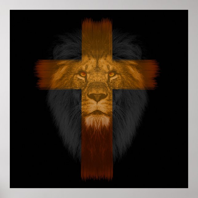 Jesus Leão de Judah Poster (Frente)