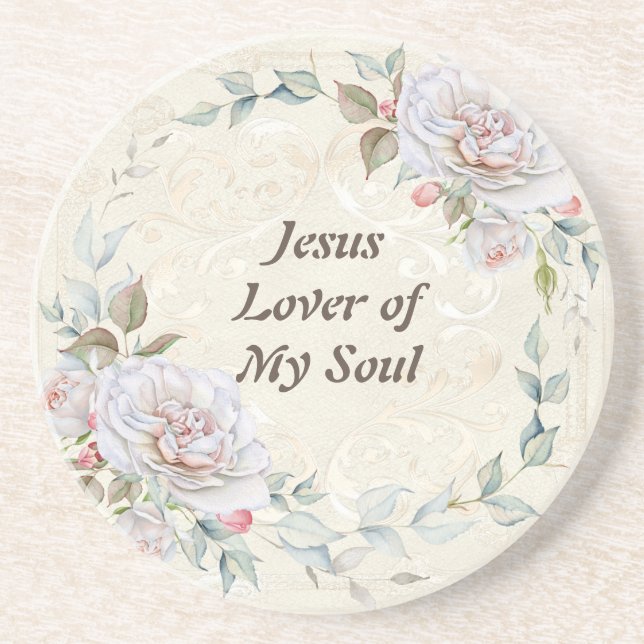 Jesus Lover da Minha Porta copos de Sandstone (Frente)