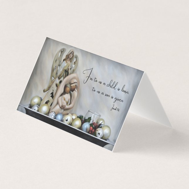 Jesus Mary and Joseph Christmas Card (Frente)