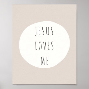 Jesus me ama. Cartaz e Impressões