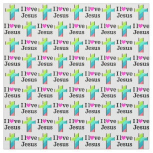 JESUS ME AMA E EU AMO JESUS TECIDO