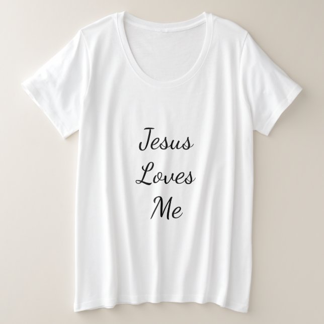 Jesus me ama mais uma camisa do tamanho (Frente do Design)