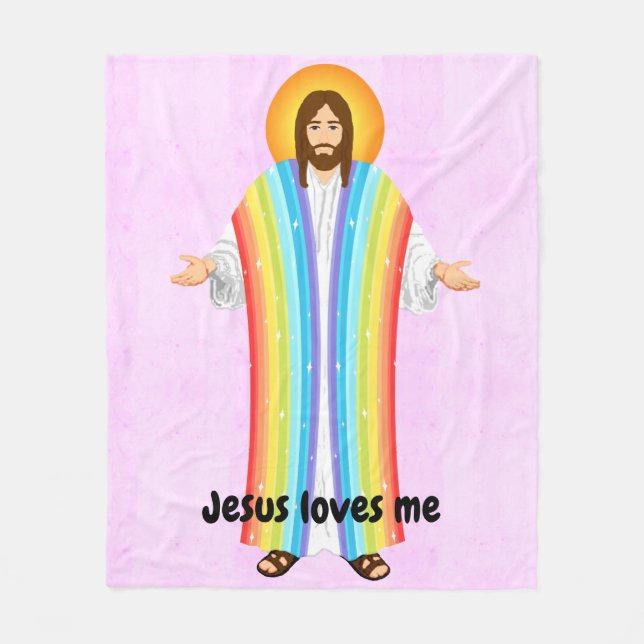 Jesus me ama o cobertor de pulso (Frente)