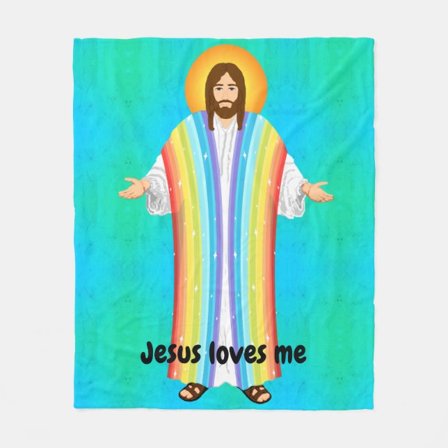 Jesus me ama o cobertor de pulso (Frente)