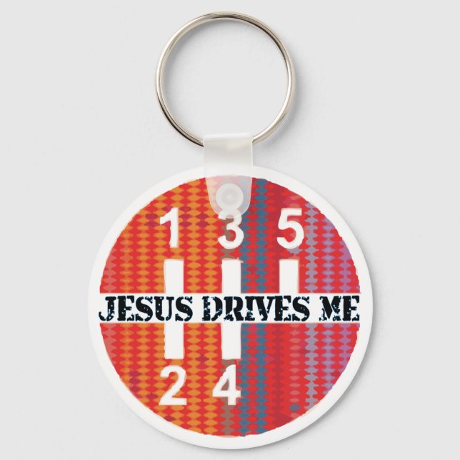 Jesus me conduz à chaveiro cristã (Frente)