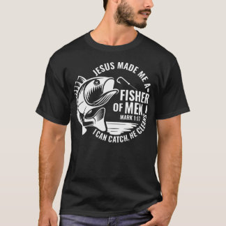 Jesus Me Fez Um Pescador Camiseta Masculina Cristã
