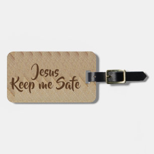 Jesus me mantenha seguro Etiqueta de Bagagem
