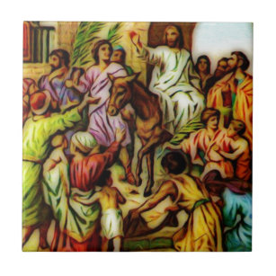 Jesus monta o asno em Jerusalem
