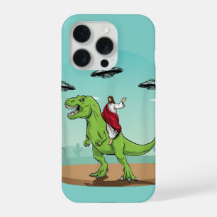 Jesus Montado em Dinossauro OVNI Alien Cristão