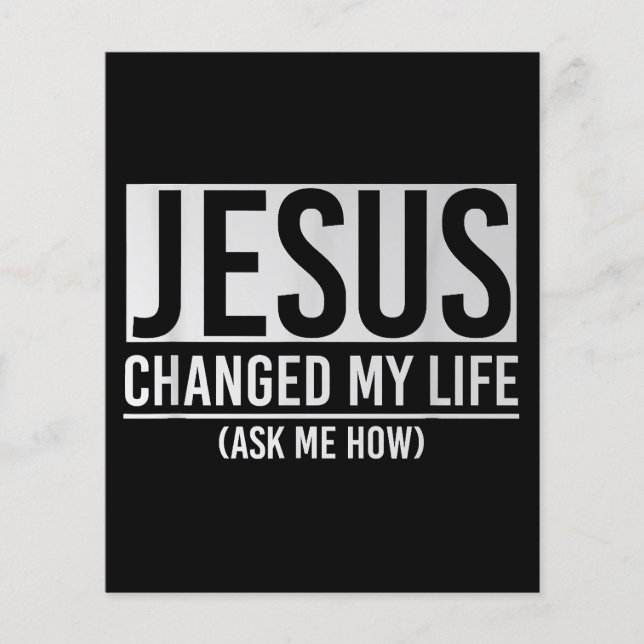 Jesus Mudou A Minha Vida Pergunte-Me Como Jesus (Frente)