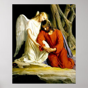 Jesus na Oração no Jardim do Poster Gethsemane