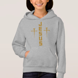 JESUS Nail Cross Christian Faith Para Crenças GLD