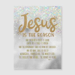 Jesus Natal com versículo da Bíblia de Isaías