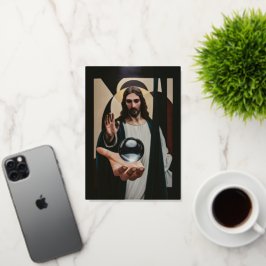 Jesus no Muro Moderno da Elegância Neo-Cubista