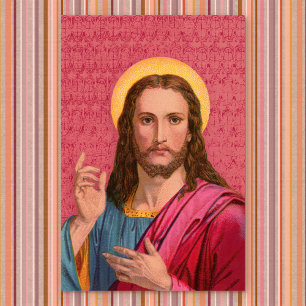 Jesus nosso Salvador: Linda Impressão Vintage de J