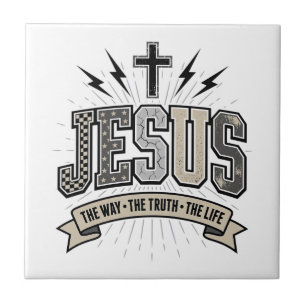 Jesus O Caminho A Verdade A Vida Vintage Cristão