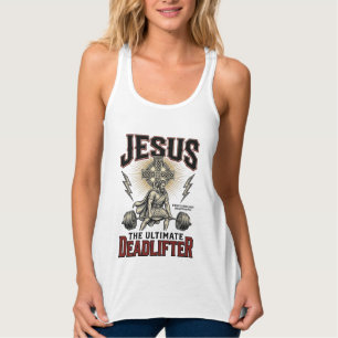 Jesus O Levantador de Peso Definitivo Camiseta Cri