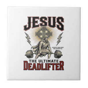 Jesus O Levantador de Peso Definitivo Camiseta Cri