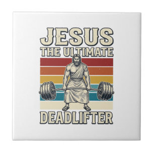 Jesus O Levantador de Peso Definitivo Desenho Veto