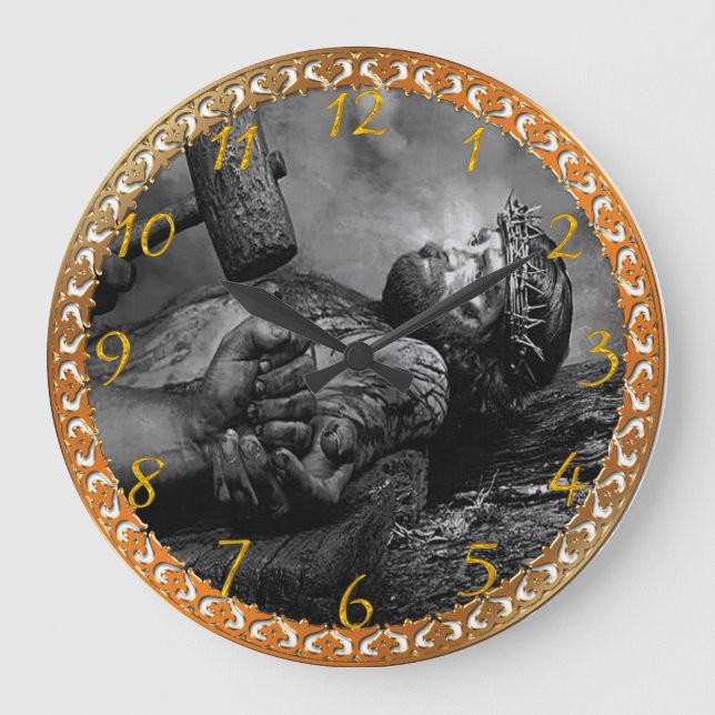 Jesus pregou relógio grande (Frente)