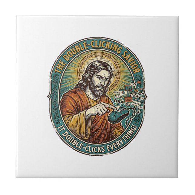 Jesus Quebrou o Mouse com Duplo Clique IT Escritór (Frente)
