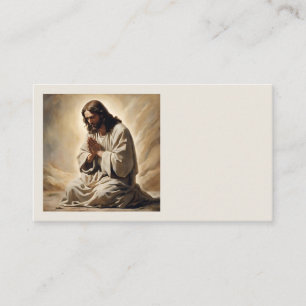 Jesus Rezando Cartões de visitas