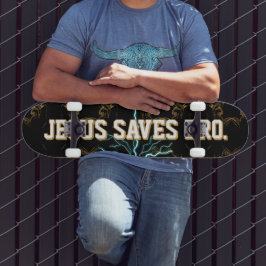 Jesus Salva Irmão. skate de sangue abstrato