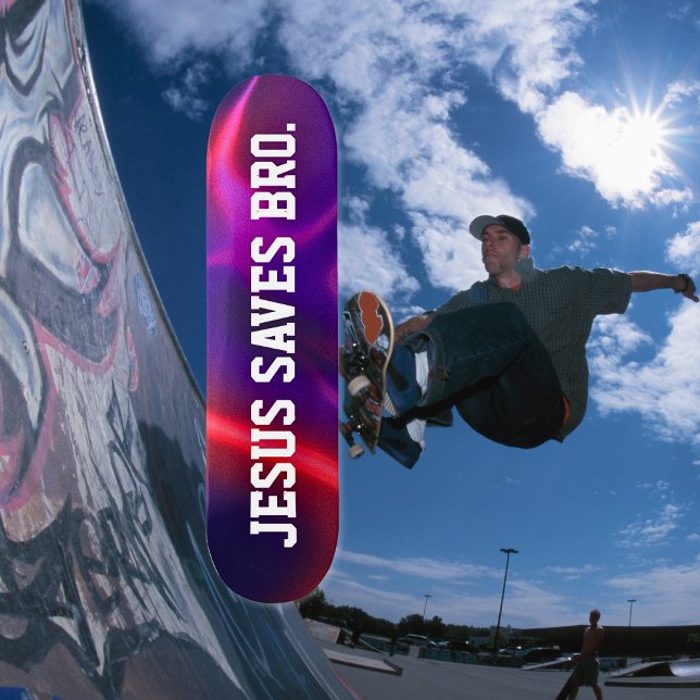 Jesus Salva Irmão. Skateboard abstrato (Criador carregado)