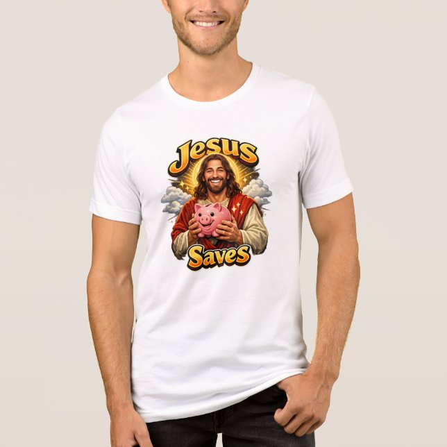Jesus Salva - Vintage Engraçado  (Frente)