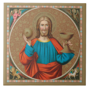 Jesus Segurando a Eucaristia (SNV 050)