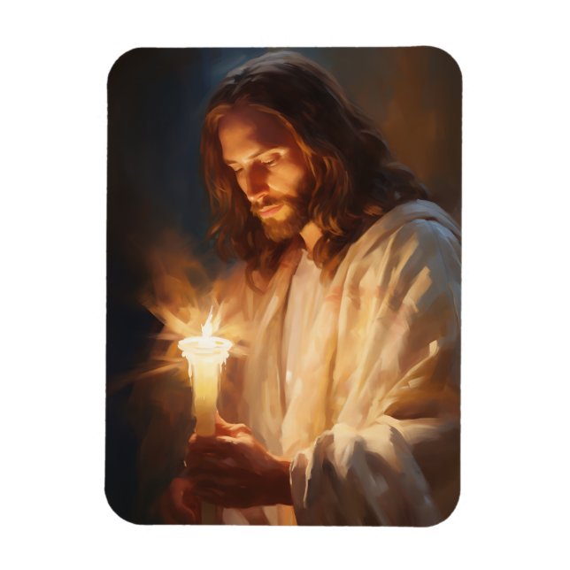 Jesus segurando o ímã da vela (Vertical)