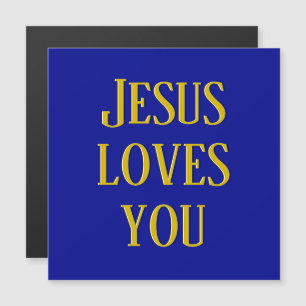 Jesus te ama   Azul marinho e dourado
