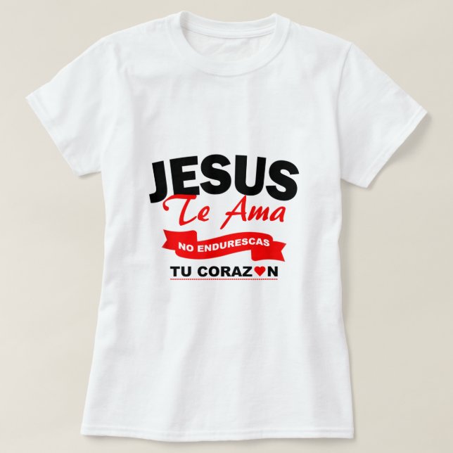 jesus te ama camisas cristianas cristãs3 (Frente do Design)