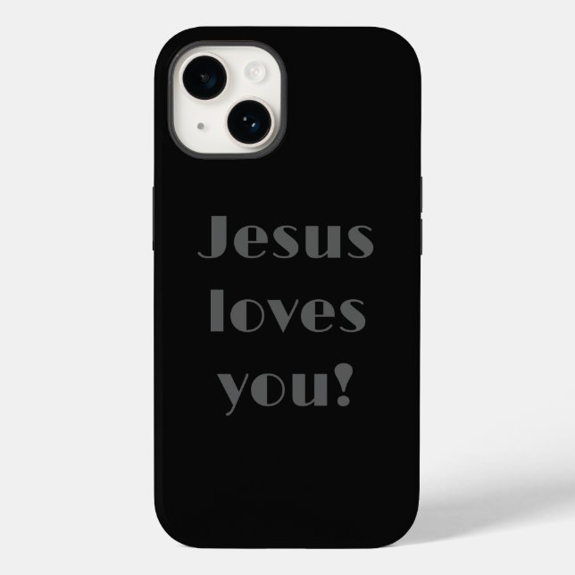 Jesus Te Ama! Capas de iphone de gabinete (Verso)