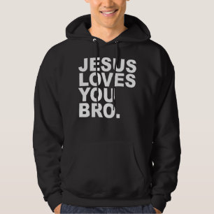 Jesus Te Ama Irmão - Christian Faith Pullover Hoo