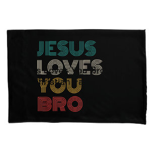 Jesus Te Ama Irmão, Faith Cristã Engraçado Retro