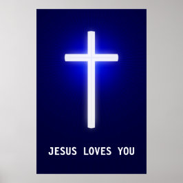 JESUS TE AMA - Poster cristão