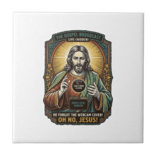 Jesus Tela Preta Cobertura de Webcam Esquecida Vir