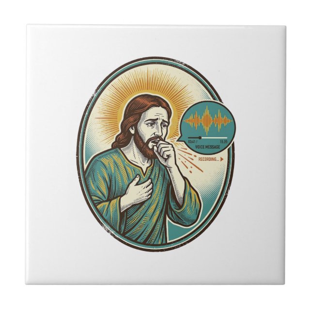 Jesus Tossindo Nota de Voz de Audio Mensagem de Te (Frente)