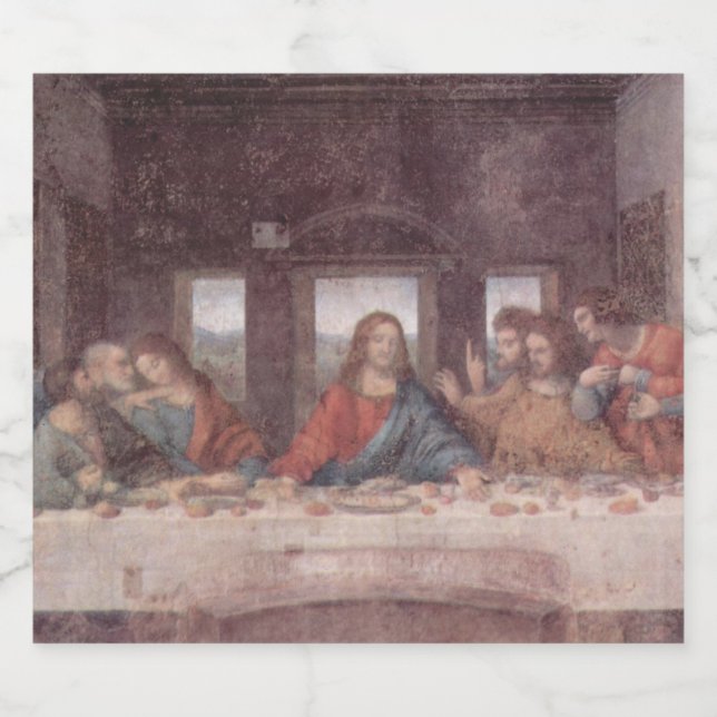 Jesus "Yeshua" O Último Jantar, Leonardo da Vinci (Rótulo Único)