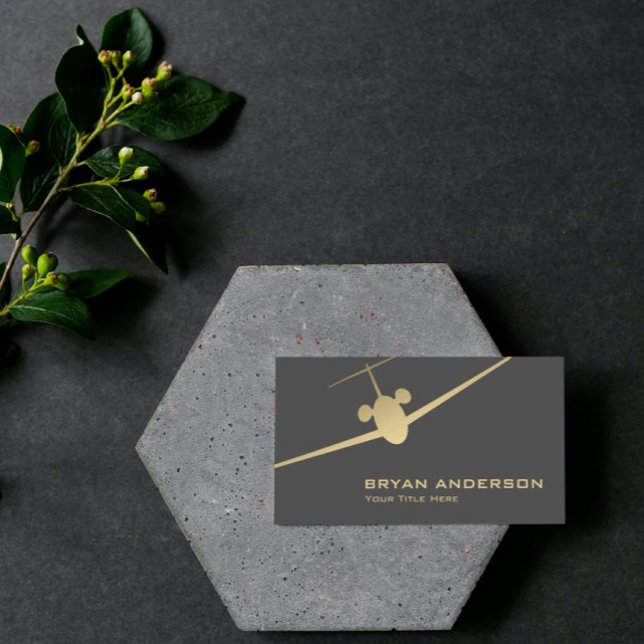 Jet Airplane Cartão de visita (Criador carregado)