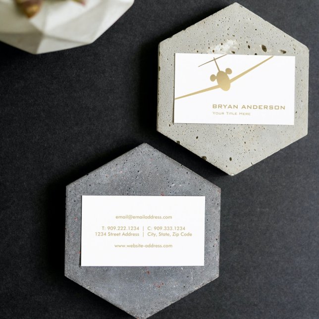 Jet Airplane Cartão de visita (Criador carregado)