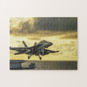 Jet Levantando Quebra-cabeça de Jigsera Militar
