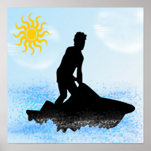 Jet Ski Dreams Poster