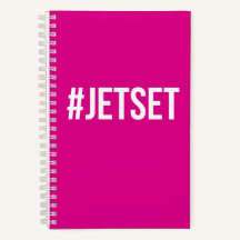 "#JETSET" Diário Viagem cor-de-rosa