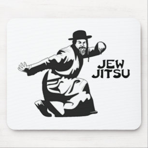 Jew Jitsu Mouse Pad   Presentes do Bar judeu Mitzv