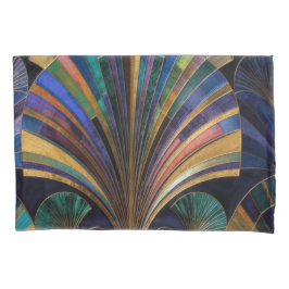 Jewel Tone Peacock Blue Purple Gold Art Deco